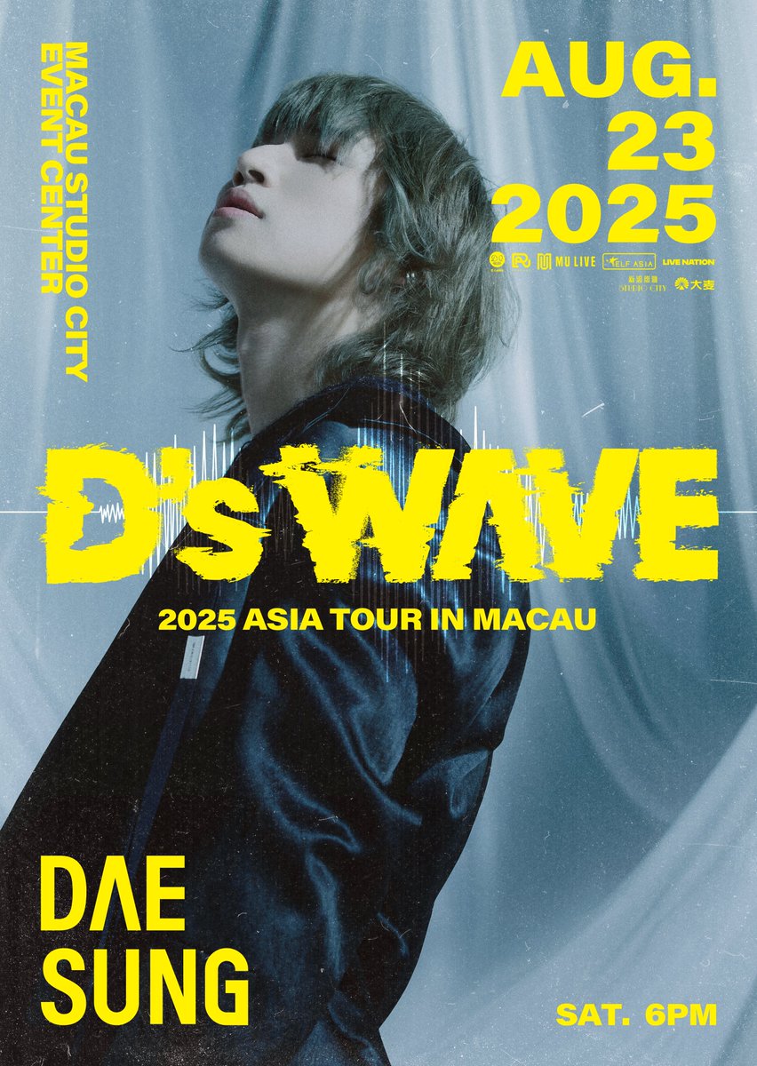 DAESUNG (@d_lable) on Twitter photo ๐๐๐๐ฆ๐จ๐ก๐ ๐ฎ๐ฌ๐ฎ๐ฑ ๐๐ฆ๐๐ ๐ง๐ข๐จ๐ฅ: ๐'๐ ๐ช๐๐ฉ๐ ๐๐ก ๐ ๐๐๐๐จ
โ
โถ Date: 2025.08.23. (SAT) 6PM (Local Time)
โถ Venue: Macau Studio City Event Center
โถ Ticketing Information
โ Ticket Sale
- Date: 2025.07.08. (TUE) 11AM (Local Time)
- Site:
Studio city ๐๐๐๐ฆ๐จ๐ก๐ ๐ฎ๐ฌ๐ฎ๐ฑ ๐๐ฆ๐๐ ๐ง๐ข๐จ๐ฅ: ๐'๐ ๐ช๐๐ฉ๐ ๐๐ก ๐ ๐๐๐๐จ
โ
โถ Date: 2025.08.23. (SAT) 6PM (Local Time)
โถ Venue: Macau Studio City Event Center
โถ Ticketing Information
โ Ticket Sale
- Date: 2025.07.08. (TUE) 11AM (Local Time)
- Site:
Studio city
