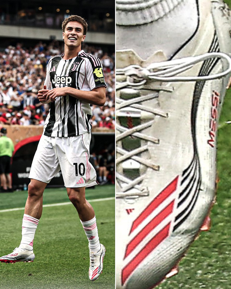 Kenan Yıldız wearing Messi football boots 🤩

Messi chose 10 young footballers to wear his new Adidas F50 boots earlier this year 🤝