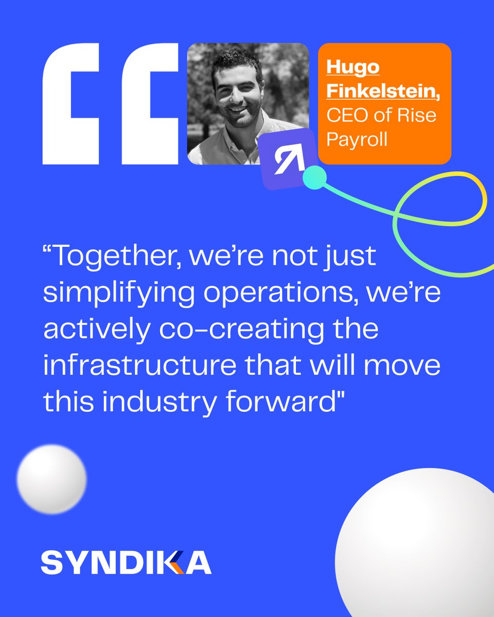 📢What Web3 Leaders Say About Syndika

Our ecosystem partner, <a href="/rise_pay/">Rise</a>,  is a leading global payroll and compliance platform, redefining how global teams get hired, paid, and managed 

What can we bring together to Web3?

👇Check out what <a href="/hugfink/">Hugo Finkelstein</a>, CEO of Rise, says about our