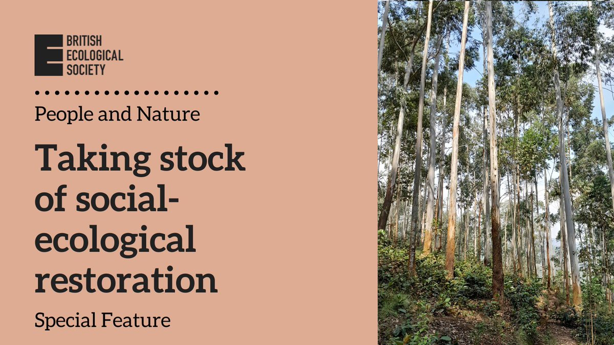 People and Nature is seeking proposals to the Special Feature “Halfway through the UN Decade: taking stock of social-ecological restoration”. 

Submissions will be open until 30th June - find all further information &amp; the submission form here: 
besjournals.onlinelibrary.wiley.com/page/journal/2…