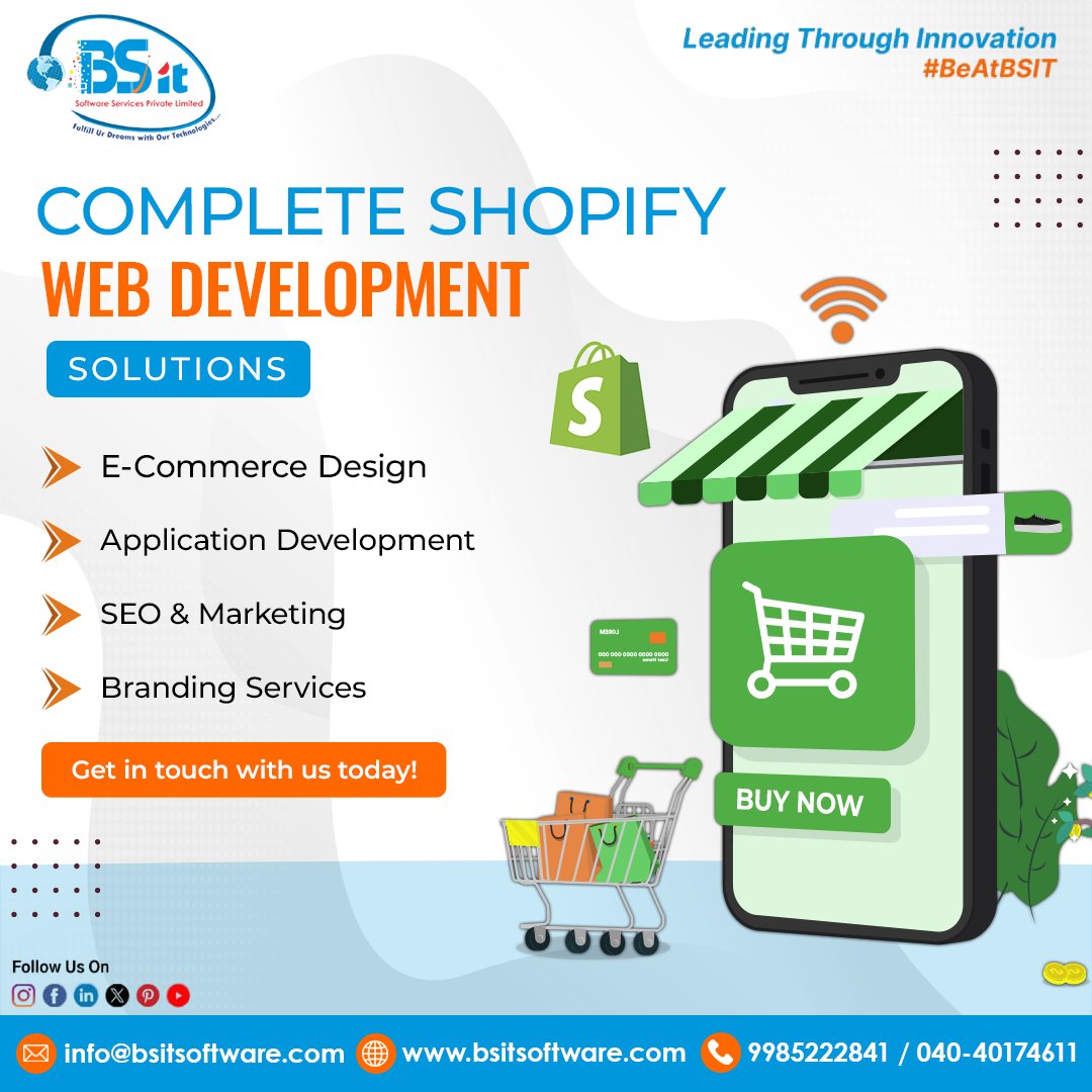 bsitsoftware's tweet image. 🚀 Build. Rank. Grow.
Unlock your business potential with Shopify Web Development by BSIT Software!

✔️ E-Commerce Design
✔️ SEO &amp;amp; Marketing
✔️ Branding Solutions
✔️ App Development

🔍 Get discovered. Stay ahead. #BSIT #BSITSoftware
#ShopifyExperts #EcommerceSEO #DigitalGrowth…