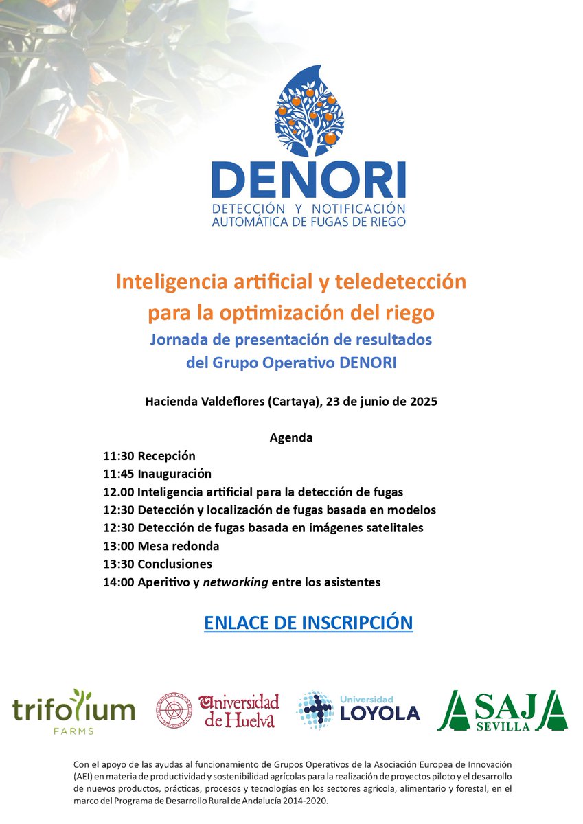 Demofarm Andalucia (@demofarm_a) on Twitter photo Hoy en la Jornada de presentación de resultados del Grupo Operativo DENORI en Cartaya, Huelva.
<a href="/UniHuelva/">Universidad de Huelva</a> <a href="/LoyolaAnd/">Universidad Loyola</a> <a href="/ASAJASEVILLA/">ASAJA-SEVILLA</a> Hoy en la Jornada de presentación de resultados del Grupo Operativo DENORI en Cartaya, Huelva.
<a href="/UniHuelva/">Universidad de Huelva</a> <a href="/LoyolaAnd/">Universidad Loyola</a> <a href="/ASAJASEVILLA/">ASAJA-SEVILLA</a>