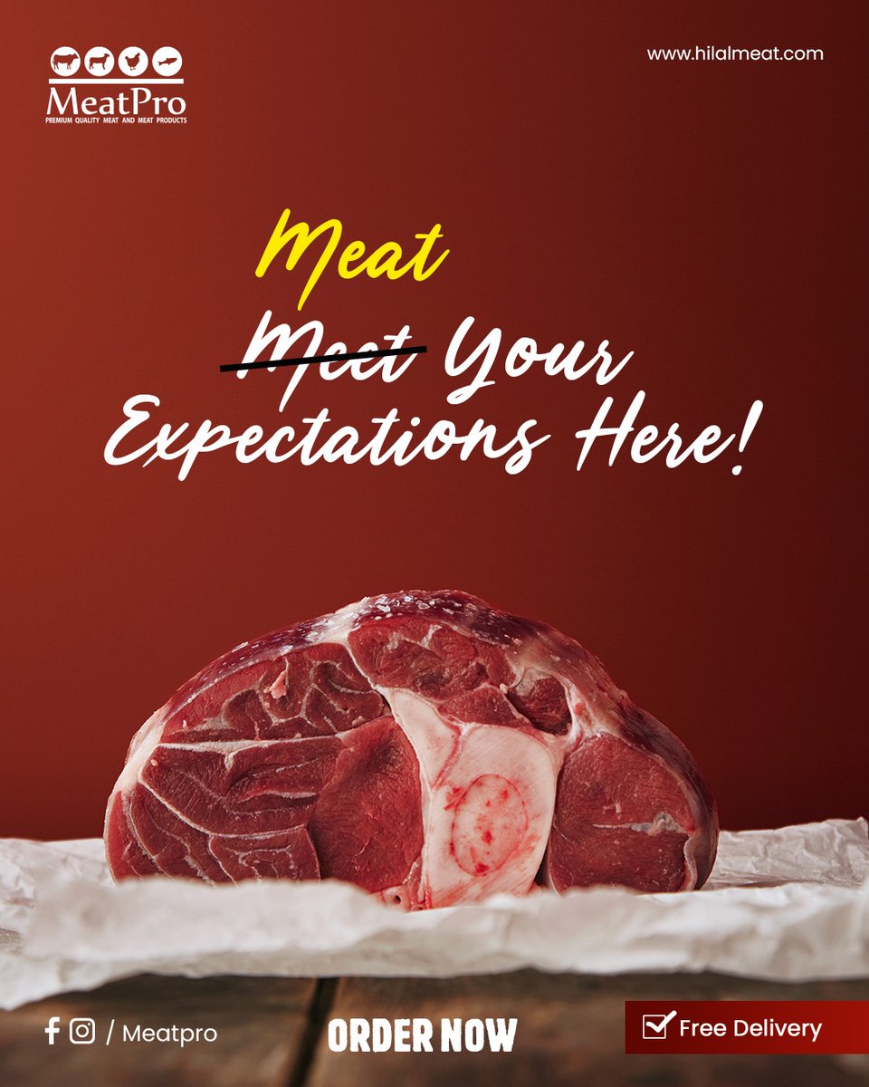 Meatproofficial's tweet photo. Quality cuts, delivered fresh.
Meat your expectations with MeatPro! https://t.co/TIQMR6FuN4