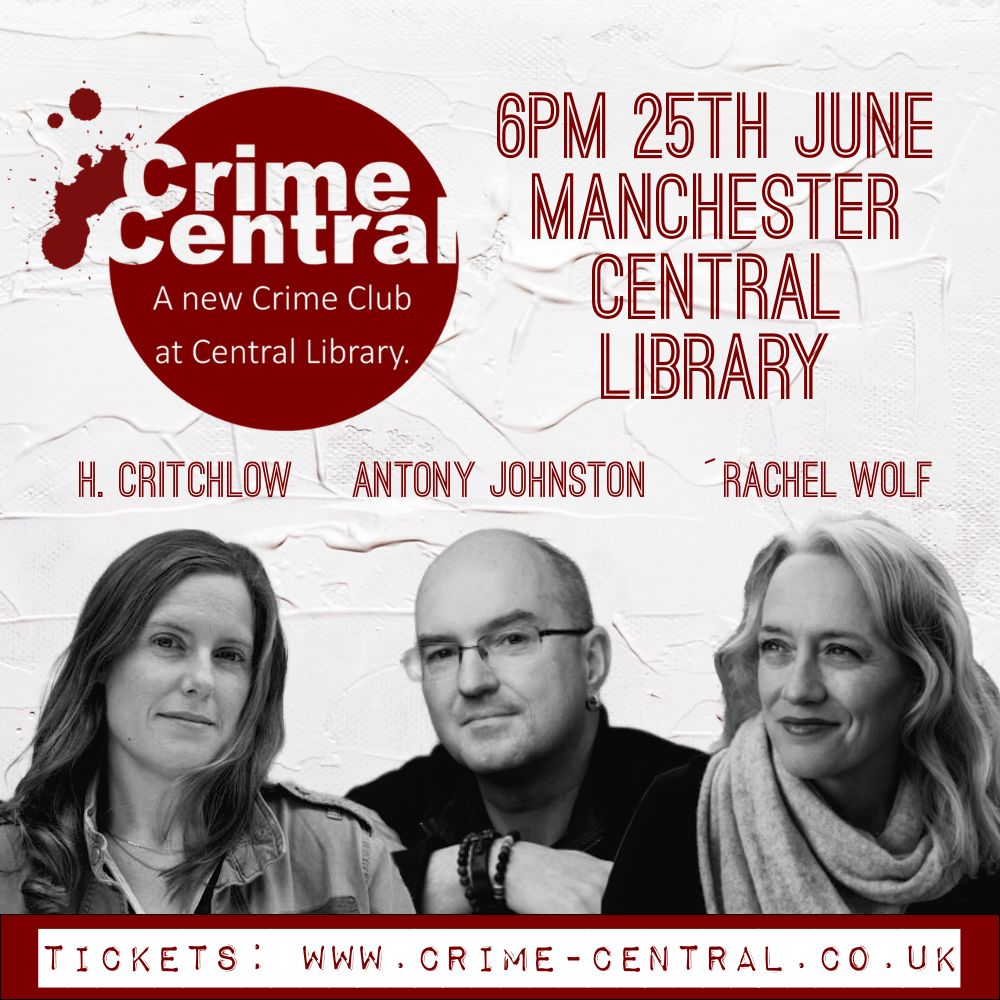 Manchester Libraries (@manclibraries) on Twitter photo Crime Central is back this Wed 25 June 6pm with three fantastic authors! <a href="/h_critchlow/">Heather Critchlow</a> <a href="/AntonyJohnston/">Antony Johnston (@antonyjohnston elsewhere, too)</a>
and <a href="/RachelWolfWritr/">Rachel Wolf Author/Rachael Blok</a> will be joining <a href="/robparkerauthor/">Rob Parker</a> live on stage 🥳 Grab your tickets here... librarylive.co.uk/event/crime-ce… Crime Central is back this Wed 25 June 6pm with three fantastic authors! <a href="/h_critchlow/">Heather Critchlow</a> <a href="/AntonyJohnston/">Antony Johnston (@antonyjohnston elsewhere, too)</a>
and <a href="/RachelWolfWritr/">Rachel Wolf Author/Rachael Blok</a> will be joining <a href="/robparkerauthor/">Rob Parker</a> live on stage 🥳 Grab your tickets here... librarylive.co.uk/event/crime-ce…