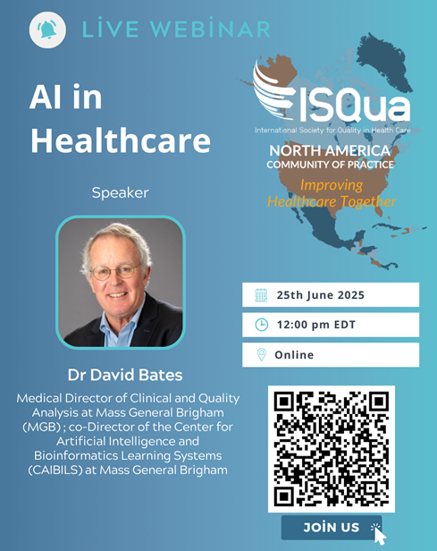 Join Dr. David Bates on June 25 at 12 PM (EDT) for a powerful session on how AI is transforming healthcare - from early use cases to breakthroughs in safety, quality &amp; efficiency. Don’t miss it!

🔗 Register: bit.ly/3ZsTQNE 

#AIinHealthcare #HealthTech