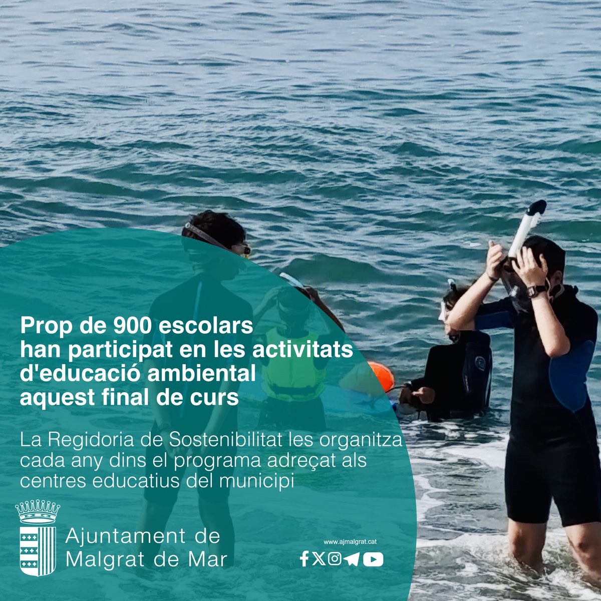 ▶️ Prop de 900 escolars han participat en les activitats d'educació ambiental aquest final de curs

✅Per conèixer la vegetació de la platja, els ratpenats de Can Palomeres, el bosc de papallones, l'emergència climàtica, la Tordera i el fons marí

➕Info👇
ja.cat/mE7iN