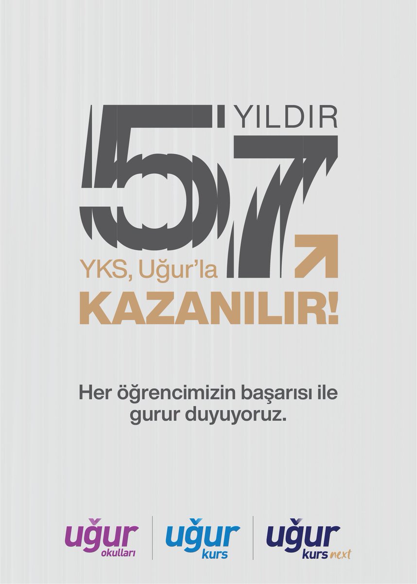 57 Yıldır YKS, UĞUR’LA Kazanılır!

Her öğrencimizin başarısıyla gurur duyuyoruz.

#UğurKazandırır