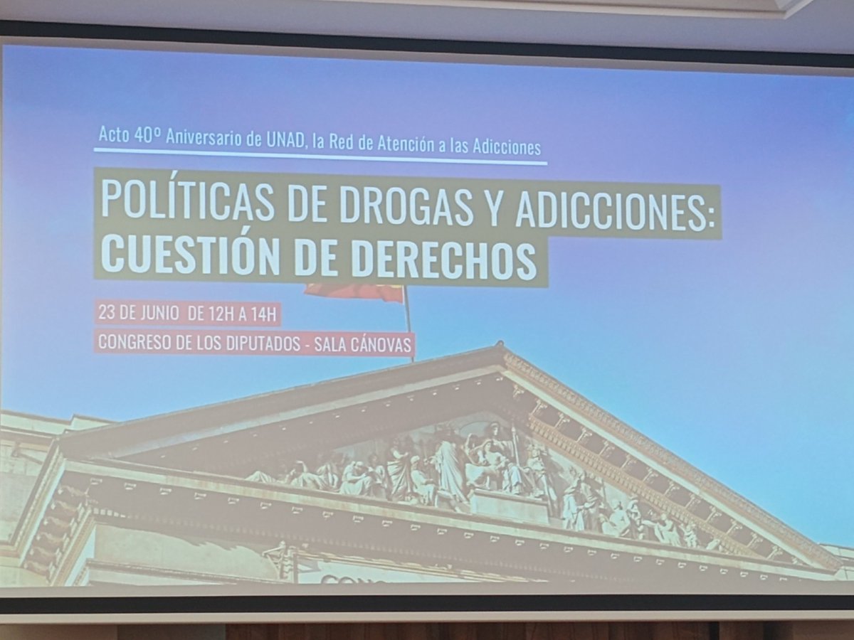 Empieza la conmemoración de los 40 años de <a href="/UNADenred/">UNAD</a> en el <a href="/Congreso_Es/">Congreso</a> Política de drogas y adicciones: cuestión de derechos