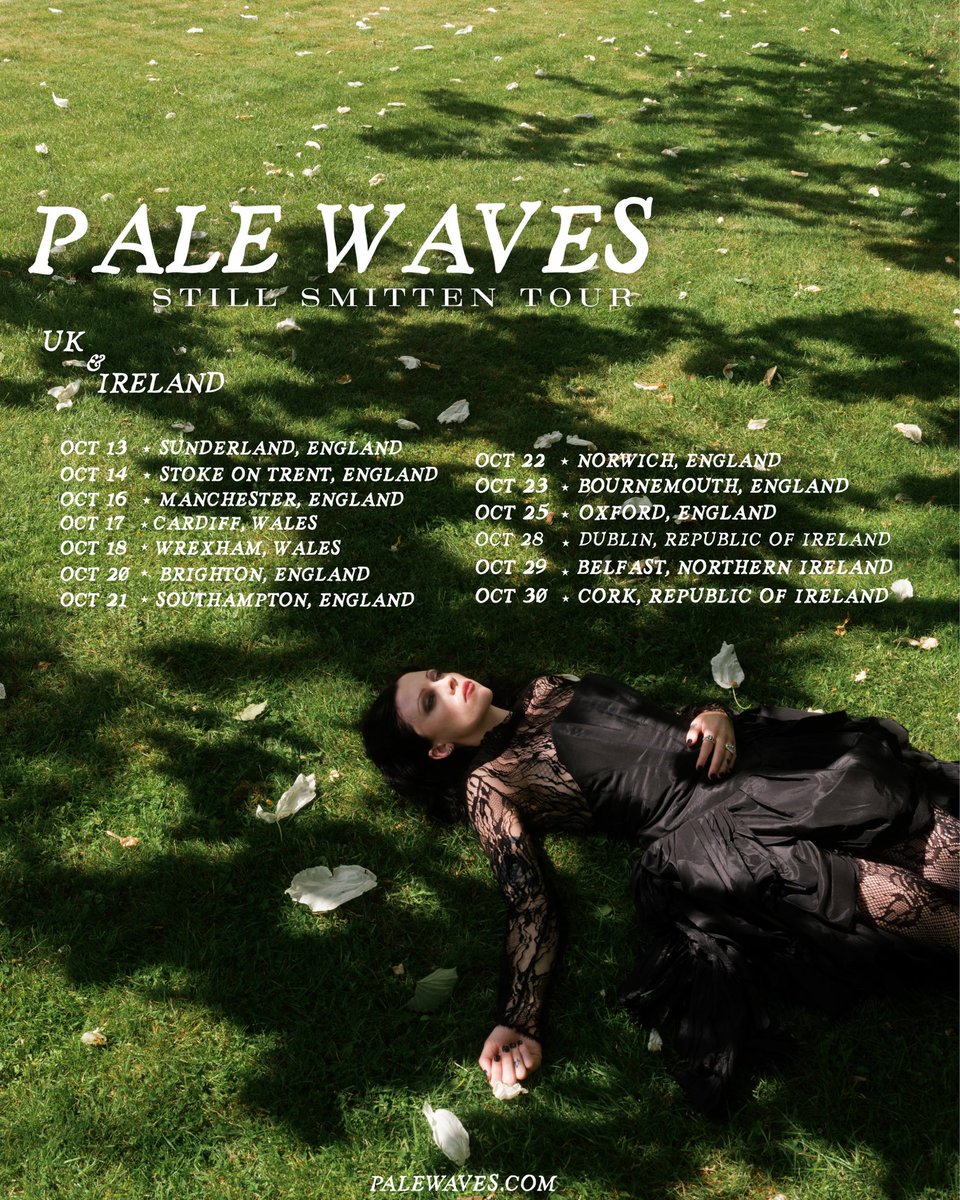 We’re still smitten and coming back to you🖤 

Pre sale starts Wednesday register here to get your pre sale code palewaves.os.fan/presale-2025