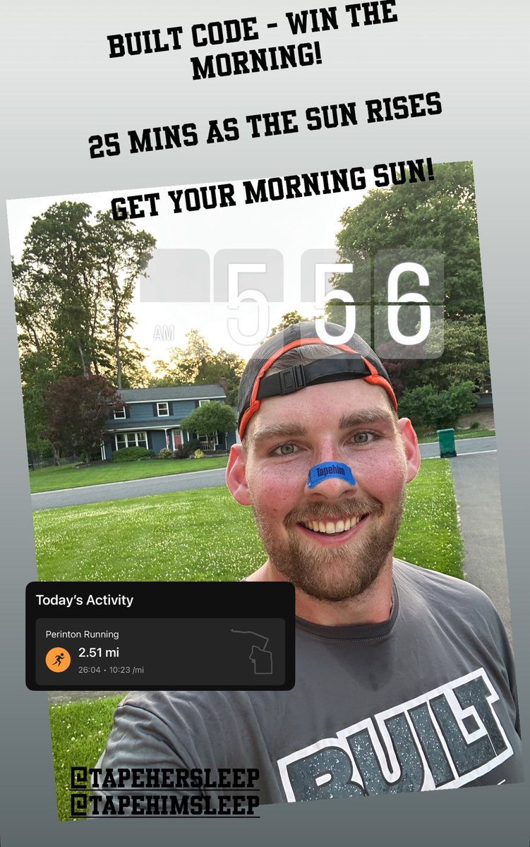 BUILT Code - Win The Morning! 

Got up for a 25 min sunrise run before my first day back in the office after paternity leave! 

Happy Monday! 

Get yourself BUILT To Perform!