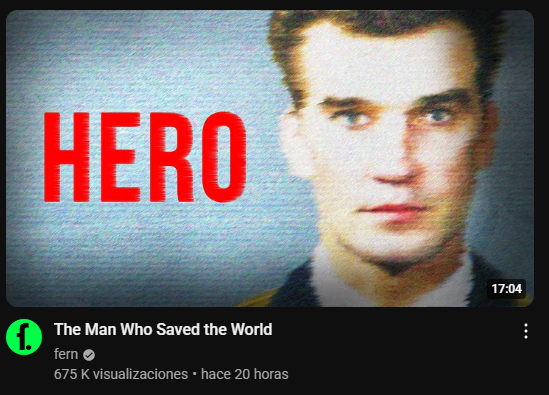 No me cansaré de decir que Fern es el youtuber ideal para analizar y entender cómo funciona YouTube

De verdad, todo en sus vídeos es un 10/10

Me apareció este video en la feed y ya sabía que era suyo

A parte de que me generó mucho interés por el vídeo, lo cual no suele ser