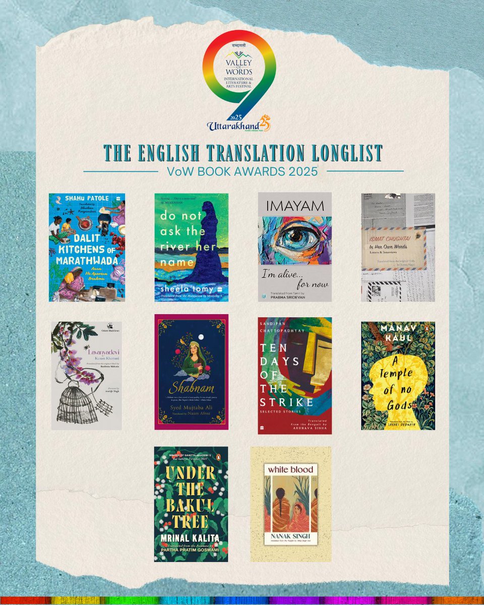 🌍✨ VoW 2025 English Translation Longlist ✨🌍
Our hearts are aglow with this year’s English Translation Longlist- bringing the richness of India’s many Bhashas to wider audiences. They are a reminder that great stories transcend linguistic boundaries.🙌