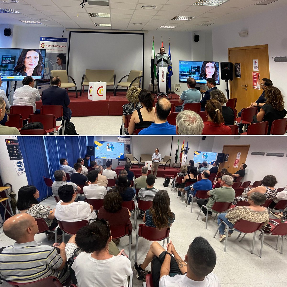 Pablo Gª Rguez (@pablogarguez) on Twitter photo Estamos hoy lunes en #Plasencia <a href="/camaradecaceres/">Cámara de Cáceres</a> hablando a las #empresas #PYMES y #autónomos de #ciberseguridad con la <a href="/ciber_uex/">Cátedra Ciberseguridad INCIBE-UEx-EPCC</a> de <a href="/INCIBE/">INCIBE</a> <a href="/redpuntoes/">Red.es</a> con la <a href="/DGDigitalEx/">Digitalización Regional de Extremadura</a> desde la <a href="/EPCC_Unex/">Escuela Politécnica CC</a> <a href="/EstudiantesEPCC/">C. Estudiantes EPCC</a> <a href="/infouex/">UEx</a> con <a href="/_AndresCaro_/">Andrés Caro</a> <a href="/guardiacivilcc/">Guardia Civil Cáceres 🇪🇸</a> Estamos hoy lunes en #Plasencia <a href="/camaradecaceres/">Cámara de Cáceres</a> hablando a las #empresas #PYMES y #autónomos de #ciberseguridad con la <a href="/ciber_uex/">Cátedra Ciberseguridad INCIBE-UEx-EPCC</a> de <a href="/INCIBE/">INCIBE</a> <a href="/redpuntoes/">Red.es</a> con la <a href="/DGDigitalEx/">Digitalización Regional de Extremadura</a> desde la <a href="/EPCC_Unex/">Escuela Politécnica CC</a> <a href="/EstudiantesEPCC/">C. Estudiantes EPCC</a> <a href="/infouex/">UEx</a> con <a href="/_AndresCaro_/">Andrés Caro</a> <a href="/guardiacivilcc/">Guardia Civil Cáceres 🇪🇸</a>