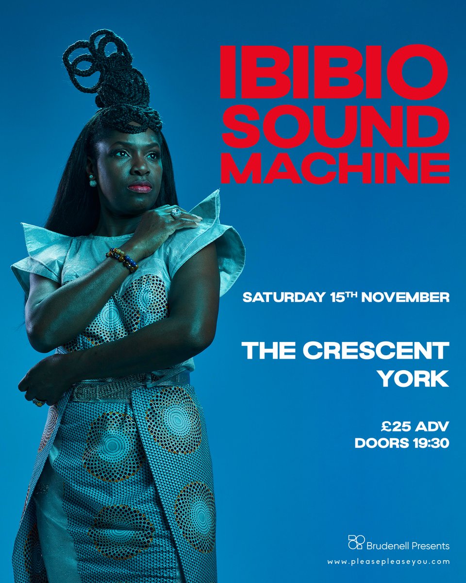 Brudenell Presents (@brudpresents) on Twitter photo Monster new show announcement over at <a href="/TheCrescentYork/">TheCrescentYork</a> this November with <a href="/IbibioSound/">Ibibio Sound Machine</a> 💃
A clash of African and electronic elements inspired by the golden era of West African funk, disco, post-punk and electro - this one's going to be a party. 🙌
➡️ tinyurl.com/IbibioSoundMac… Monster new show announcement over at <a href="/TheCrescentYork/">TheCrescentYork</a> this November with <a href="/IbibioSound/">Ibibio Sound Machine</a> 💃
A clash of African and electronic elements inspired by the golden era of West African funk, disco, post-punk and electro - this one's going to be a party. 🙌
➡️ tinyurl.com/IbibioSoundMac…