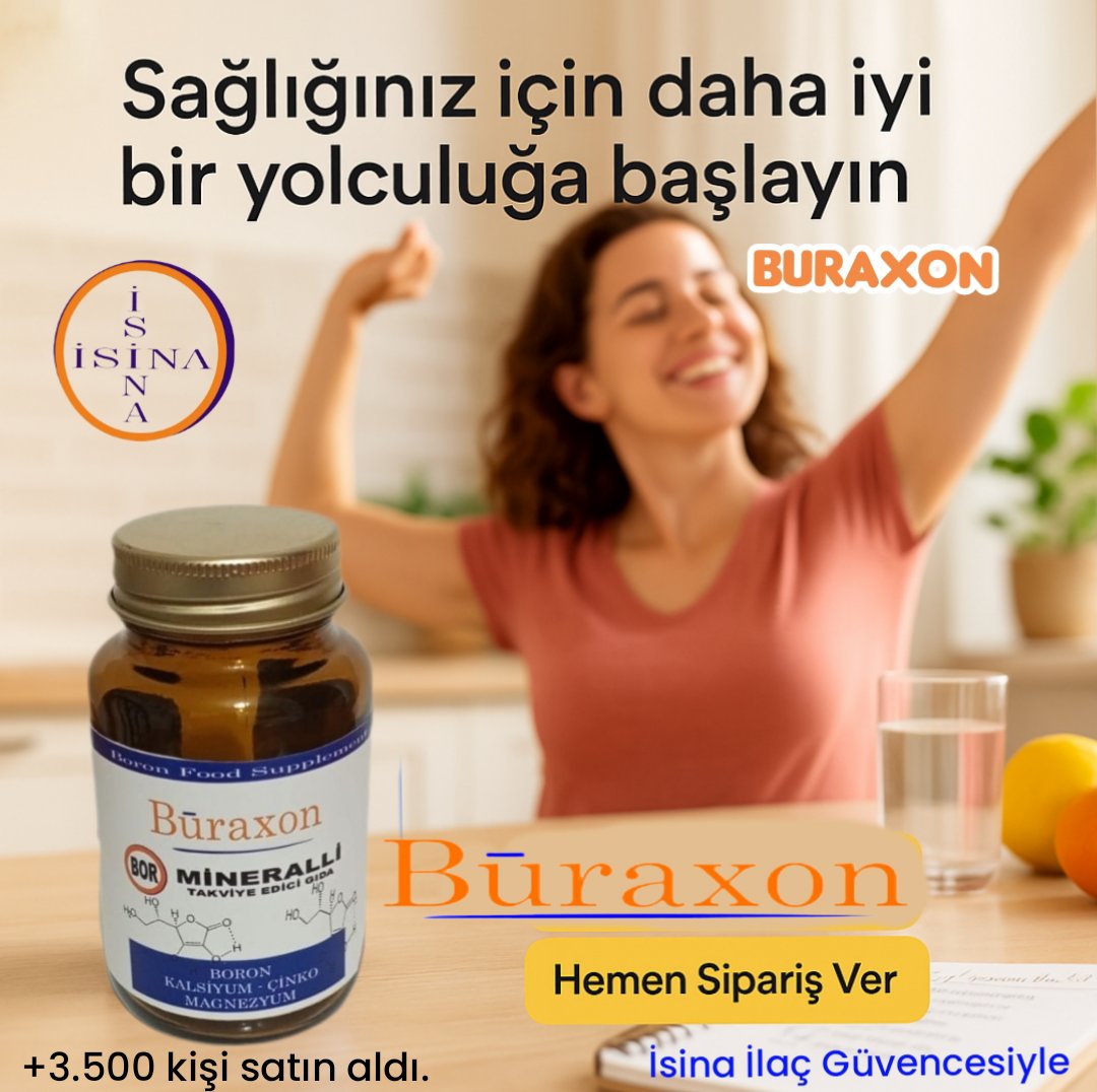 Sinir sistemi - Kas - Eklem Sağlığı. 
Fibromiyalji - Romatizma - Huysuz Bacak Sendromu - İltijaplı Romatizma - Kronik Nöropatik Eklem - Kas ve Diz Ağrılarına Veda Eden Buraxon'u Tercih Edenlerden Biride Siz Olmak İstemezmisiniz, 
Şimdi Buraxon ile Mümkün.
buraxon.com/buraxon-bor-gi…