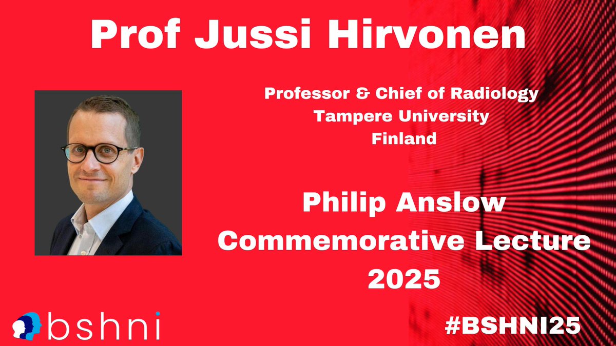 British Society of Head & Neck Imaging (@bshni_uk) on Twitter photo Warm welcome to <a href="/jussihirvonen/">Jussi Hirvonen</a> Professor of Radiology, Tampere University Finland to #BSHNI25
He will deliver the prestigious āPhil Anslow Commemorative Lectureā Warm welcome to <a href="/jussihirvonen/">Jussi Hirvonen</a> Professor of Radiology, Tampere University Finland to #BSHNI25
He will deliver the prestigious āPhil Anslow Commemorative Lectureā