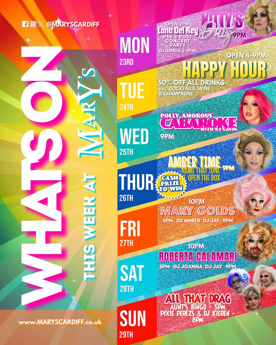 🏳️‍🌈🏳️‍⚧️ Wow!!! What a weekend!!! Thanks to everyone who paid us a visit over the weekend, we hope you enjoyed it as much as we did!! We're not taking our foot off the pedal just yet, see what we've got lined up for you this week!! 🏳️‍⚧️🏳️‍🌈