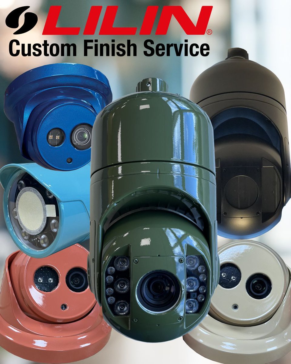 LILIN UK offer a bespoke custom finish service that can be applied to any of our camera models- simply provide us with a RAL code to match!
 
Camouflage your cameras against the brick, wood or fascia for a more discreet installation. 

Contact us for a quote today: 📞 01908443660