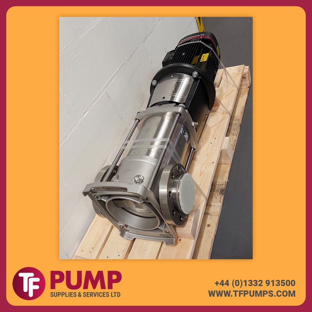 TFPumps's tweet image. Despatched to an animal by-product processing company.

A reliable Grundfos CRN pump – vertical multistage, inline design, built in high-grade stainless steel. Perfect for tough fluid transfer jobs. 💧💪

#Pumps #Grundfos #CRN #FluidTransfer #IndustrialPumps