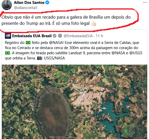 Como o Alan dos Santos leva essas pessoas para onde deseja é algo digno de se estudar. Diria Elias Canetti, que escreveu Massa e Poder, que a a coisa perpassa por manter em alta a ideia de um grande inimigo e o terror ininterruptamente no ar... por aí. Abaixo o post onde