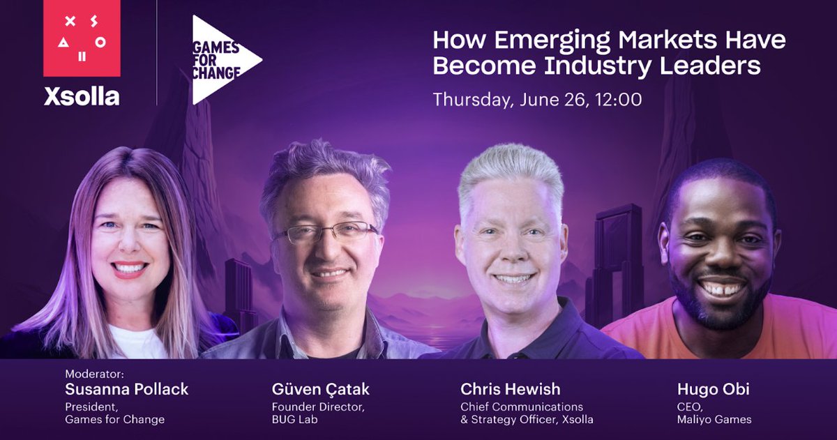 Off to NYC! 😎 I’m thrilled to share that I’ll be speaking at the 22nd Games for Change Festival on June 26–27 at Parsons School of Design! 🎮✨

I'll be joining the panel moderated by Susanna Pollack, "How Emerging Markets Have Become Industry Leaders" with Hugo Obi and Chris