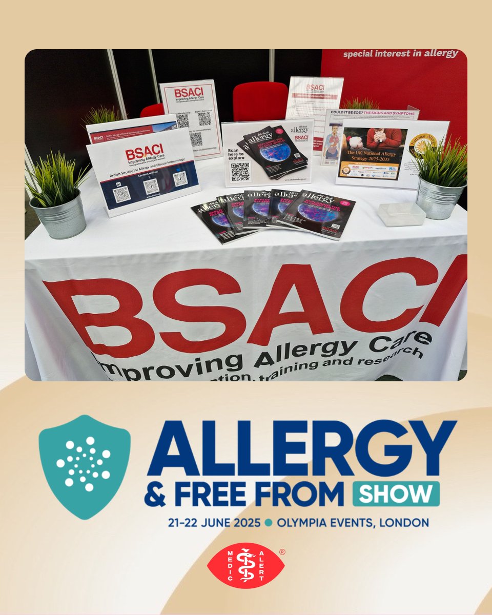 MedicAlertUK's tweet photo. We’re thrilled to have been part of this year’s Allergy & Free From Show! A weekend full of inspiration, innovation and incredible community spirit!
#AllergyFreeFrom #MedicAlertUK https://t.co/PhoVhqSfhj