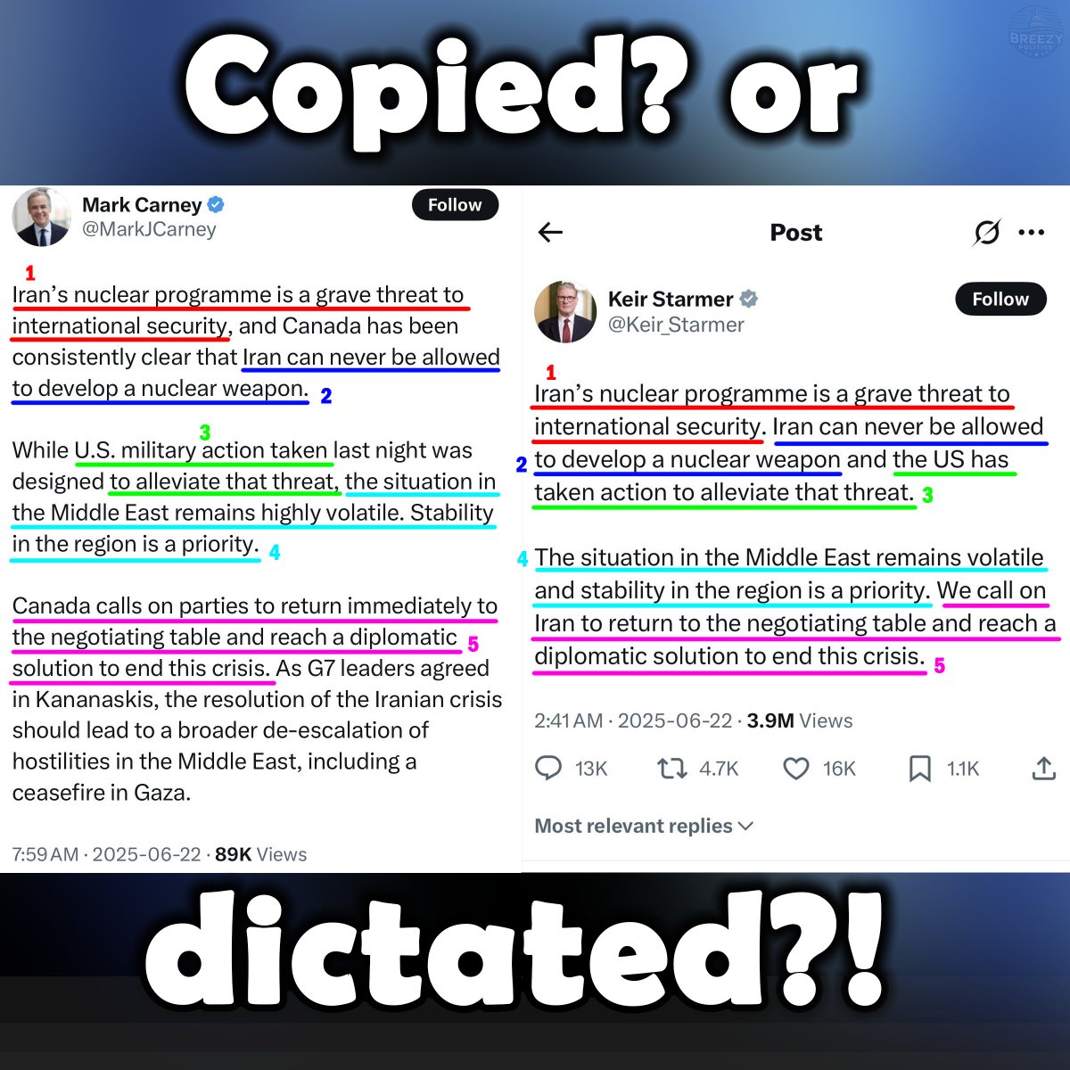 The memo is circulating!