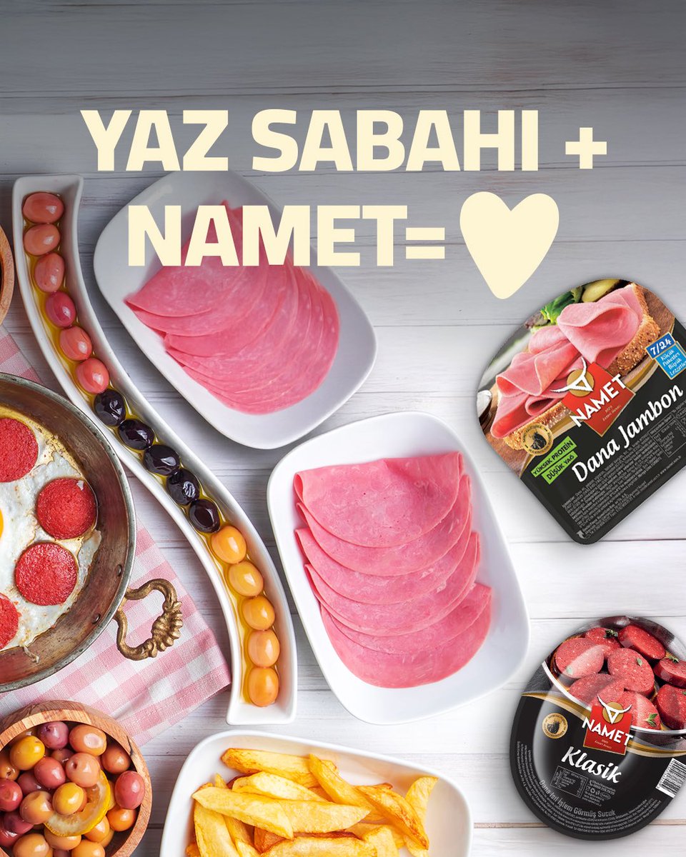 Güneş yüzünü göstermişken kahvaltıyı uzatmanın tam zamanı. Yaz sabahlarının en keyifli hâli Namet'le sofrada.

#Namet #NametGıda #NametJambon #NametSucuk