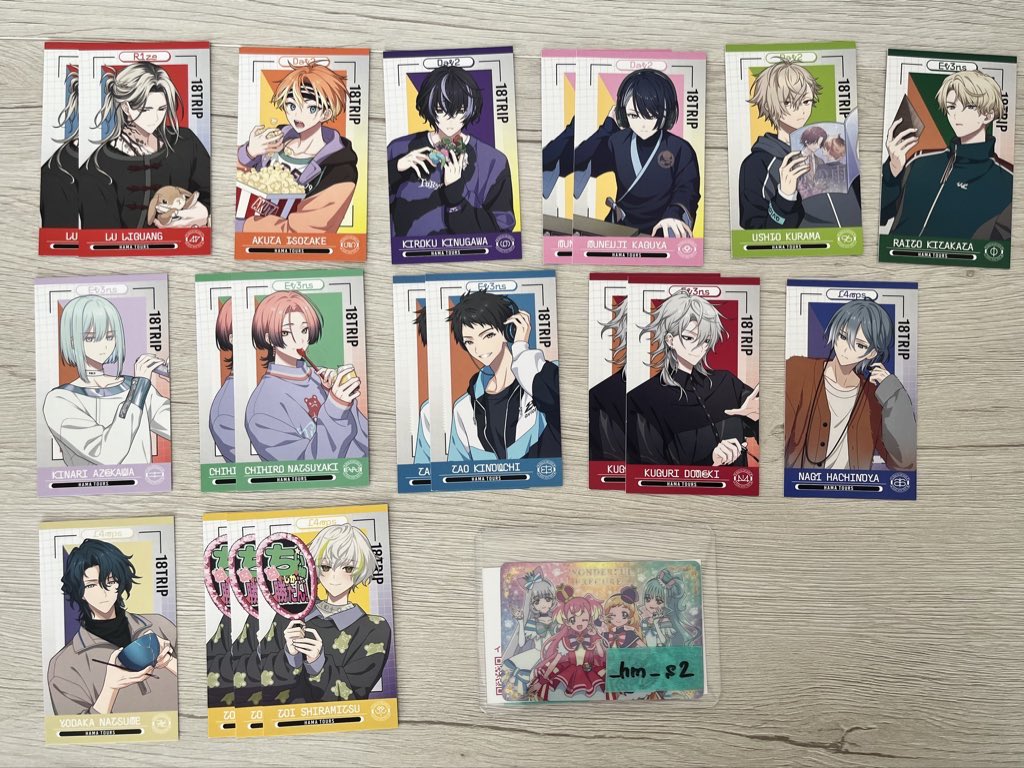 _hm_s2's tweet photo. 18TRIP エイトリ ぱしゃこれ 特典 交換 譲渡 買取

【譲】画像参照 又は90円(+送料)

【求】雪風 練牙(友人分) 全種 又は90円(+送料)

N⇆箔は比率違いで交換可
特典⇆ぱしゃこれでも可
検索からでも是非お声がけください。 https://t.co/LBdGHlZRYo