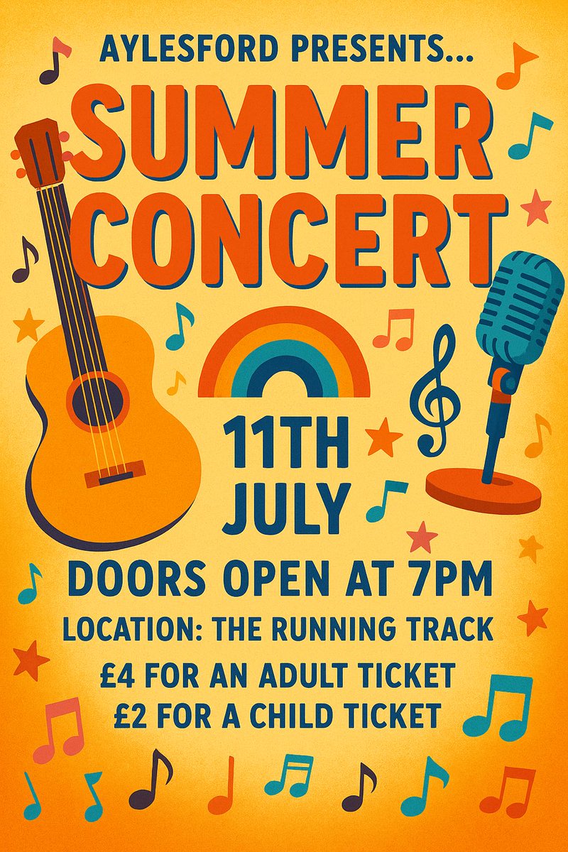 Join us for our annual evening of music at the Summer Concert. 🎶🎤☀️

Doors open at 7pm on Friday 11 July. We can’t wait to see you there! 🥳
