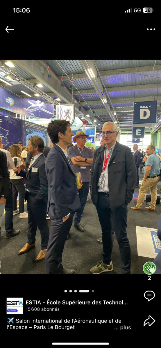 ✈️ Au Salon du Bourget, l’aéronautique néo-aquitaine a tenu toutes ses promesses.

Avec le président Alain Rousset et les équipes de la région, nous avons accompagné une délégation de 70 entreprises de Nouvelle-Aquitaine, venues démontrer leur savoir-faire et leur capacité à