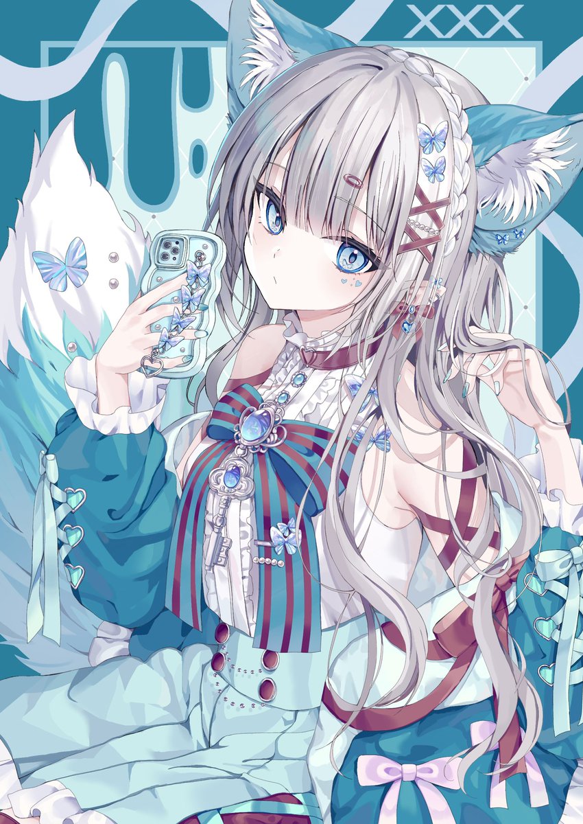 どっちが好き…？
＃イラスト #illustration #創作 #oc