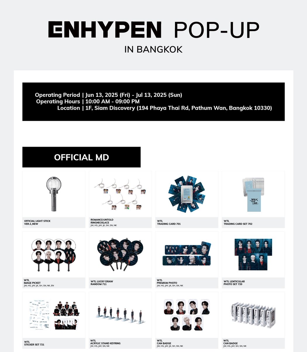 rmynzcartz's tweet photo. interest check! (ph only)

ENHYPEN Pop-Up Bangkok Pasabuy 
⋆ ETA: July 31 (air cargo)
⋆ PAYO (gcash)

like/dm if inch! ^^

ic wts lfb ph go bkk pasabay walk the line wtl https://t.co/UFBv8RE82T
