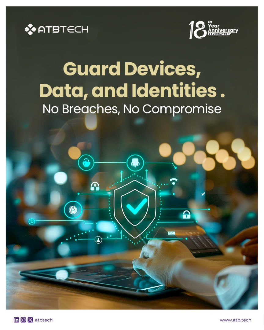 ATBtechLtd's tweet photo. New week, same mission: stay secure.
With Microsoft Zero Trust, nothing is assumed; every device is verified, every access request inspected, and every data interaction protected.
Contact us at solutions@atb.tech.
#ATBTech
#ZeroTrust
#cybersecurity
#newweek https://t.co/mIw7PEWCqt