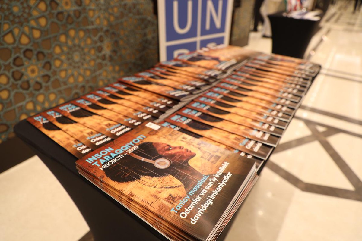 UNDP Uzbekistan 🇺🇿 (@undp_uzbekistan) on Twitter photo 📢 Just launched in Samarkand!
The 2025 #HumanDevelopment Report by <a href="/UNDP/">UN Development</a> titled “A Matter of Choice,” explores how AI can expand freedoms and opportunities.
🇺🇿 Uzbekistan’s HDI⬆️22.7% since 2000 — now ranked 107 out of 193.
🔗For more: report.hdr.undp.org
#HDR2025 #UNPSF202 📢 Just launched in Samarkand!
The 2025 #HumanDevelopment Report by <a href="/UNDP/">UN Development</a> titled “A Matter of Choice,” explores how AI can expand freedoms and opportunities.
🇺🇿 Uzbekistan’s HDI⬆️22.7% since 2000 — now ranked 107 out of 193.
🔗For more: report.hdr.undp.org
#HDR2025 #UNPSF202