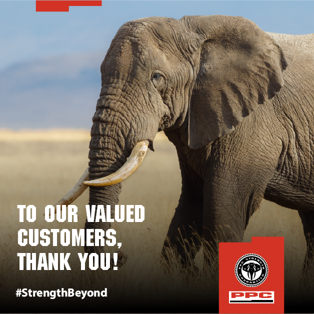 ppczimbabwe's tweet photo. To our incredible customers, thank you for trusting PPC Zimbabwe to build your visions into reality! Every project, big or small, inspires us to keep delivering strength and quality. Here’s to more milestones together! #StrengthBeyond https://t.co/NcsZJr47bv