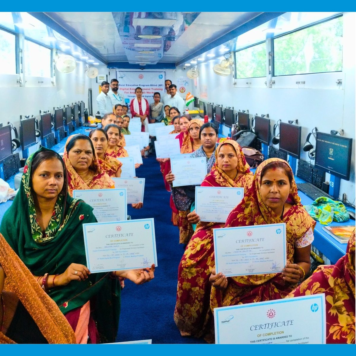 Under the Rural Education Program, SRF Foundation conducted Digital Empowerment Training for 40 Anganwadi Workers &amp; 40 Govt School Teachers in Gohad. Focused on digital literacy &amp; app usage, the initiative boosts rural education with strong community support.
#SRFFoundation