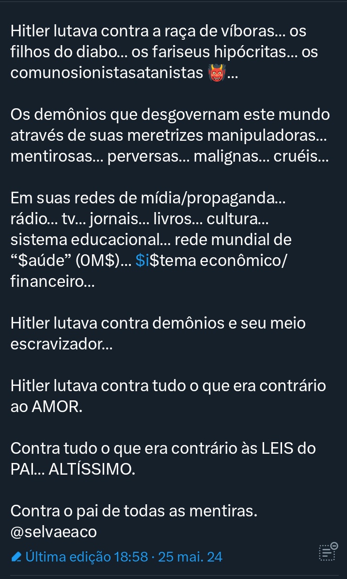 Limpeza do dia, aí daquele que seguir esse defensor do Hitl3r