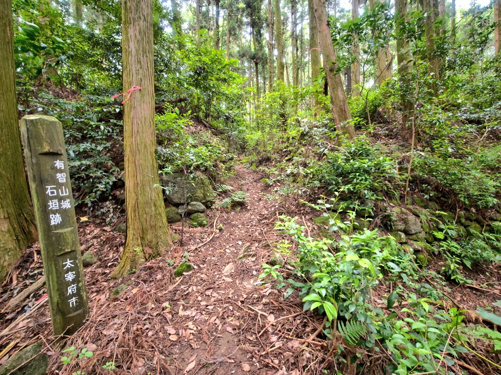 mononofu5's tweet photo. 筑前 有智山城跡に登城。5, 6回目。名門・少弐氏の本拠。宝満山の尾根上の山城で西に九重ヶ原があり、北の御笠川源流を下れば大宰府、博多へ至る。福岡県太宰府市。

初代・武藤資頼は源頼朝より大宰少弐に任ぜられ、子孫は少弐姓を名乗り筑前守護等を兼任。
元寇の際、一門は主力として勇名を馳せる。 https://t.co/uUGx1JnUTF