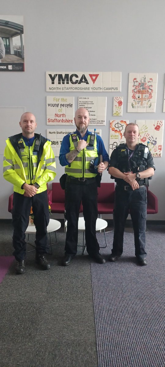 Staffs Uni Police (@staffsunipolice) on Twitter photo As part of Neighbourhood Policing week, we have called into the local YMCA in Shelton to speak to staff and residents about any concerns they have. #OnTheBeat #neighbourhoodpolicingweek <a href="/Policingstoke/">Stoke-on-Trent Police</a> <a href="/StaffsPolice/">Staffordshire Police</a> As part of Neighbourhood Policing week, we have called into the local YMCA in Shelton to speak to staff and residents about any concerns they have. #OnTheBeat #neighbourhoodpolicingweek <a href="/Policingstoke/">Stoke-on-Trent Police</a> <a href="/StaffsPolice/">Staffordshire Police</a>