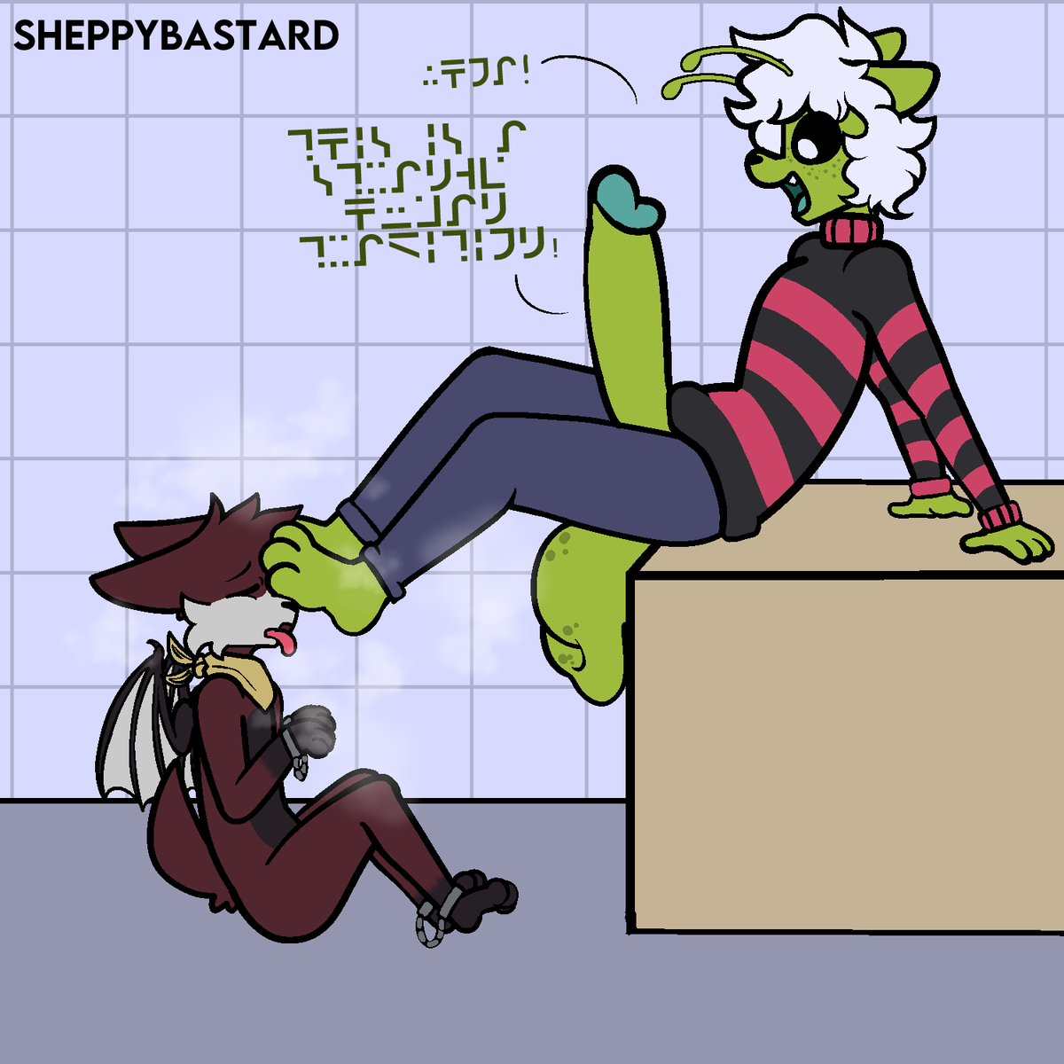 Well well well.. Earthlings are such freaks~