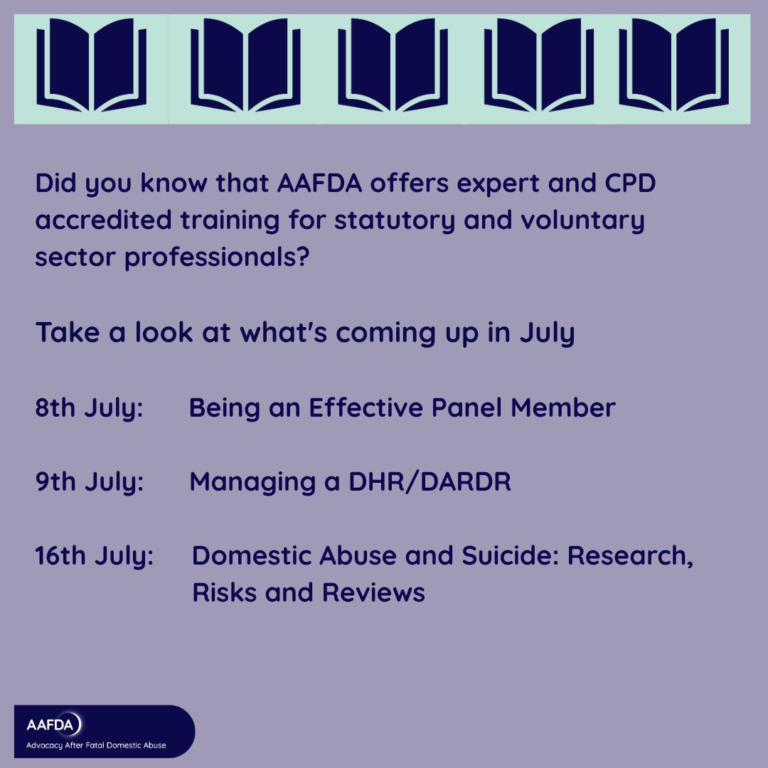 AAFDA6's tweet image. Booking for Julytraining dates is now live. For more information and to book a place, visit aafda.org.uk/training-and-e…