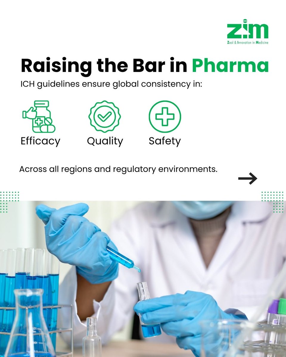 zimlab's tweet image. ZIM Labs delivers ICH-compliant medicines, trusted in 50+ countries with global safety standards and proven stability across climate zone stability.
#ICHGuidelines #Pharma #ZIMLabs
