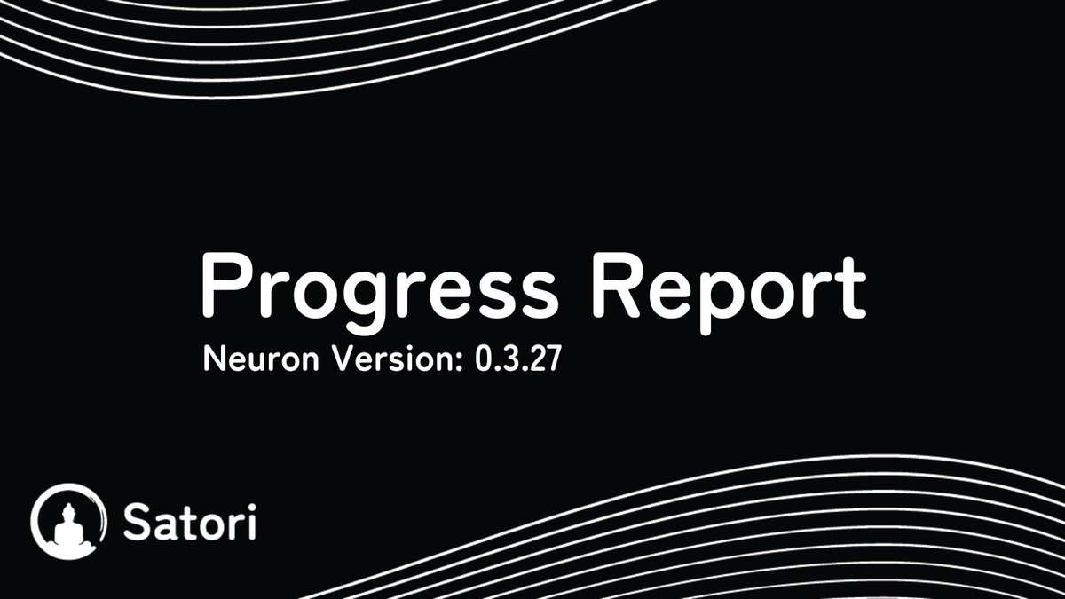 🛠 Progress Report
 Neuron Version: 0.3.27-p2p

🎨 Website Updated with Classic Satori Look
This week we reintroduced Satori’s original website design, clean, fast, and purpose-driven. Alongside the visual refresh, we also updated the installation process to fully match the new