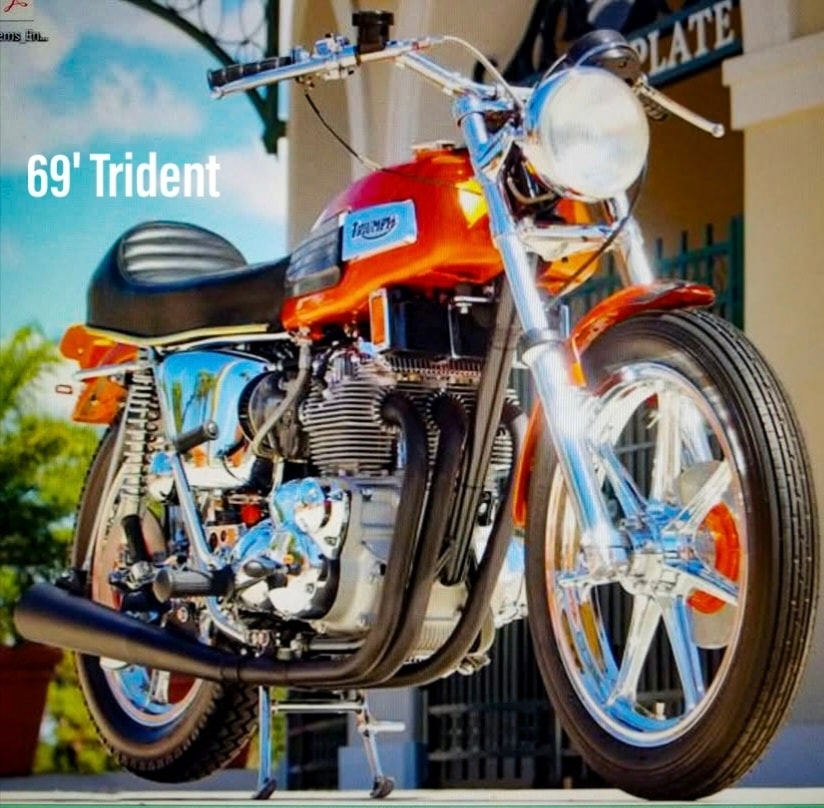 Bob Poneliets 'Big D 1/2 stroker, big pistons, it is1080cc, whole rear frame is off a 650 bonnie'. He fabricated the brackets and hangers. What do you think of his bike?
#classicbikeshows #classicmotorcycle #classicbike #motorcycleclub #classicmotorcycles #motorbikelife