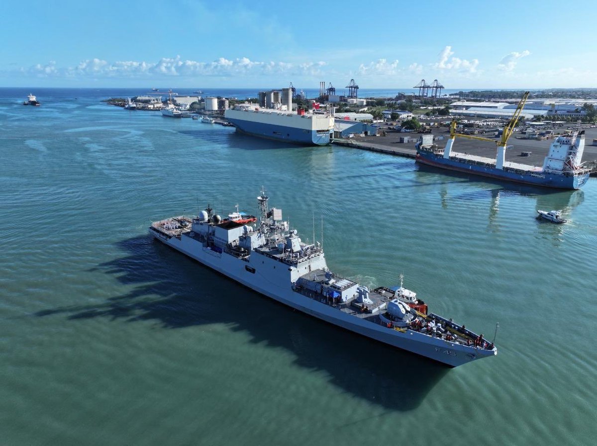 DefenceDecode's tweet photo. #INSTeg (F45) at Port Louis, Mauritius. https://t.co/IRasKDzmzD