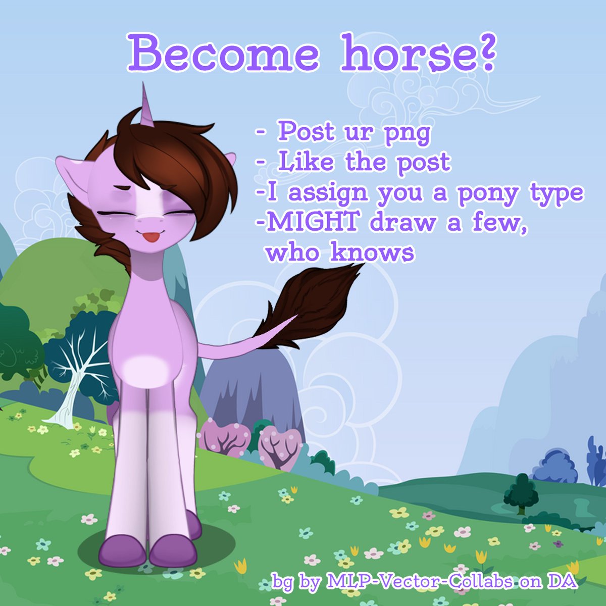 Wondering what kinda pony you might be? Let me vibe check you!!