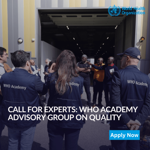 opportunitiesfy's tweet photo. WHO Call for Experts! Join the WHO Academy Quality Committee & help shape the future of global health learning. Contribute your expertise to WHOβs education innovation.
Deadline: 16 July 2015
Apply: https://t.co/8lZGICVF4s
#GlobalHealth #WHO #HealthEducation #CallForExperts https://t.co/aF2WhpC0Tc