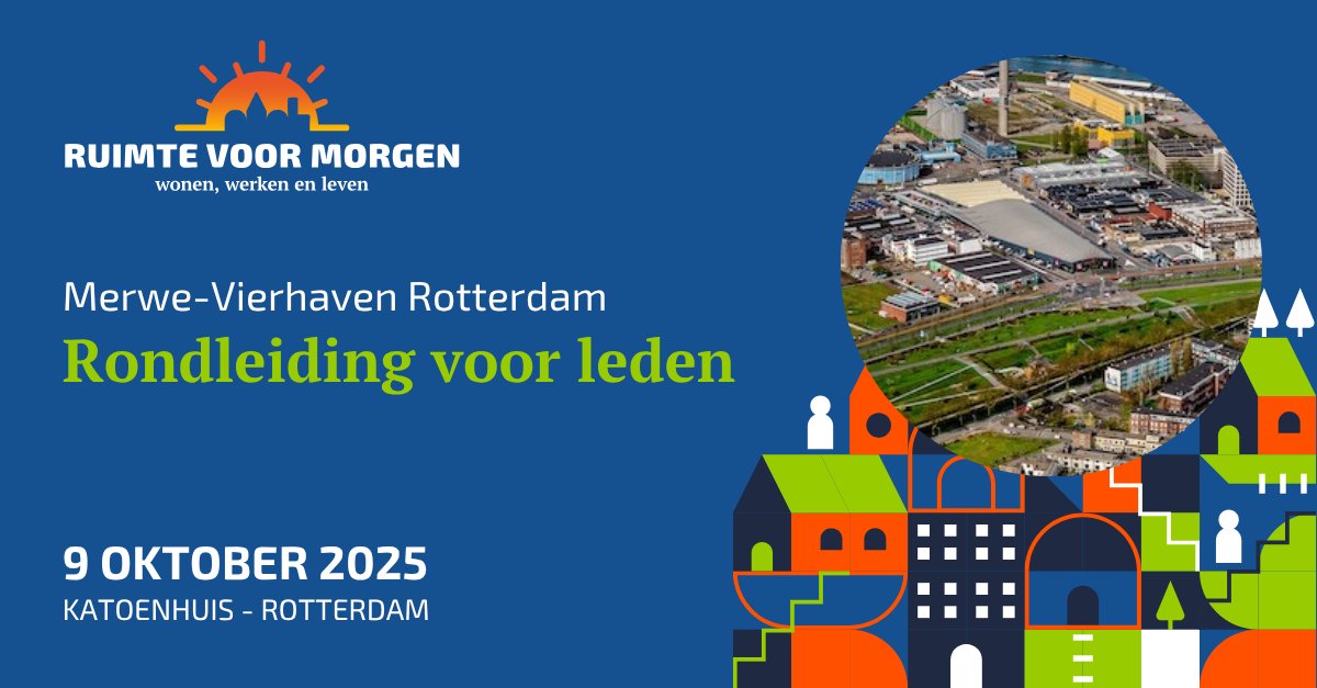 𝗚𝗮 𝗷𝗶𝗷 𝗺𝗲𝗲 𝗼𝗽 𝗿𝗲𝗶𝘀?
Ervaar de allergrootste stedelijke transformatie van ons land in de Rotterdamse Merwe-Vierhavens. Tijdens het event 𝗥𝘂𝗶𝗺𝘁𝗲 𝘃𝗼𝗼𝗿 𝗠𝗼𝗿𝗴𝗲𝗻 kun je kiezen voor de rondleiding in dit gebied. Kijk op... corporatienl.nl/events-trainin…