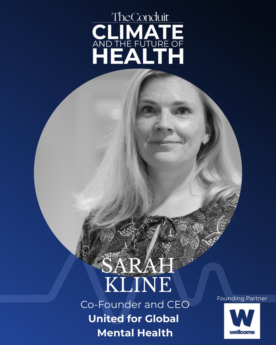 United for Global Mental Health (@unitedgmh) on Twitter photo The #ClimateCrisis is a mental health emergency. From eco-anxiety to trauma, communities & youth are at risk.
Our CEO <a href="/SarahEKline/">Sarah Kline</a> is speaking today at The Conduit's #ClimateHealth25 on 'Protecting Mental Health in a Climate Crisis'.
Watch free: pulse.ly/jcm8ytcm0p
#LCAW25 The #ClimateCrisis is a mental health emergency. From eco-anxiety to trauma, communities & youth are at risk.
Our CEO <a href="/SarahEKline/">Sarah Kline</a> is speaking today at The Conduit's #ClimateHealth25 on 'Protecting Mental Health in a Climate Crisis'.
Watch free: pulse.ly/jcm8ytcm0p
#LCAW25